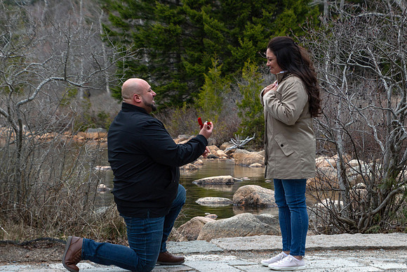 Hedi and Andrea, Jordon Pond, Acadia National Park