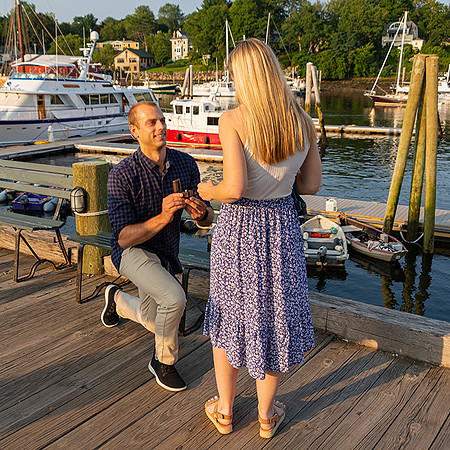 Peter and Amber, Camden Harbor